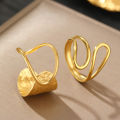 【Mega Sale】French Retro Elegant Niche Trend Stainless Steel Open Ring for suit. 