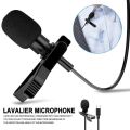 USB Type-C Lavalier Microphone for Android, Omnidirectional Lapel Kit for Audio Video Recording, Clip-on Wired Mic for YouTube Interview. 