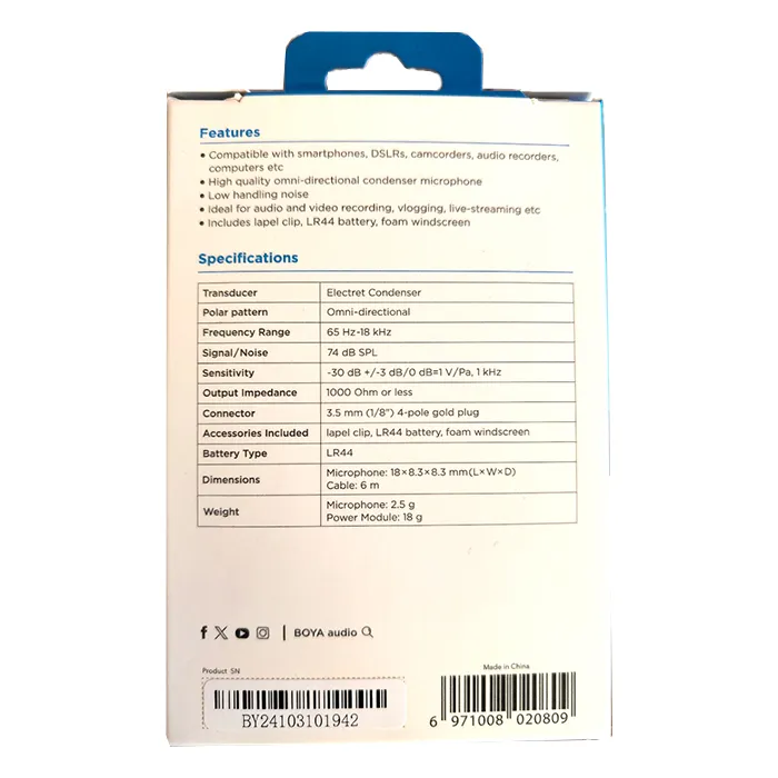 BOYA%20M1%20BY-%20M1%20Omnidirectional%20Condenser%20Lavalier%20Microphone%20-%20Image%203