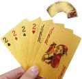 24K Golden Playing Cards Waterproof Cards Golden Playing Card Set. 