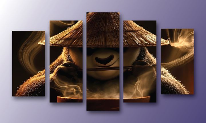 5-Piece%20Canvas%20Wall%20Art%20Set%20%E2%80%93Kung%20Fu%20Panda%20Print%20-%20Image%202