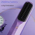 NAMUNY Rechargeable Hot Comb Cordless Hair Brush Straightener Heat Pressing Combs Electric Comb Anti Burn Fast Heating-B. 