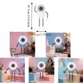 Smart Rechargeable Robot Suction Cup Fan Quiet Operation Flexible Bendable Desk Fan 5 Speed Adjustable Digital Display Ice-Cooling Fan Commuting. 