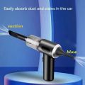 Durable Portable Wireless Car Vacuum Cleaner Dual Use Strong Suction Handheld Auto Vacuum 120W High Power Cordless Cleaner Car Cleaning Tool. 