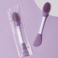 1 Piece Face Mask Brush Applicator, Double Ended Silicone Mask Beauty Tool, Soft Silicone Mud Face Mask Brush. 