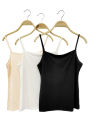 Modal lined bottom vest, small camisole women's top with cover, breathable , and can be worn outside in spring and summer. 