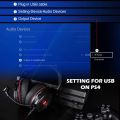 EKSA E900Pro Gaming Wired Over Ear Headphones With Virtual 7.1 Surround Sound, Noise Cancelling with Mic & Led, Compatible with PC, PS4, PS5, Xbox One. 