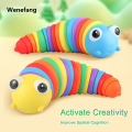 Wenefang Sensory Baby Toys Rainbow Twisting Caterpillar Mainan Budak Perempuan Lelaki Interactive Multicolored Infant Crawling Toys Over 6Month Kids Boys, Girls. 