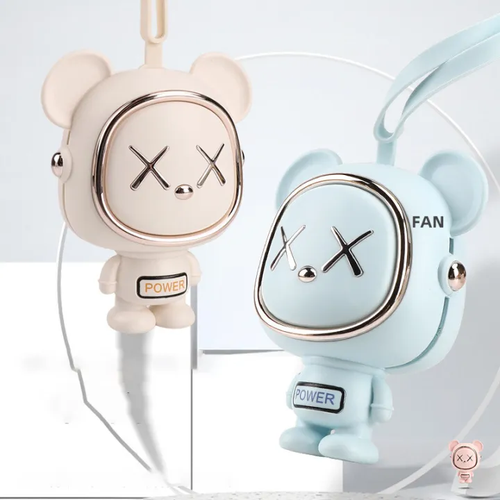 Space%20Bear%20Fan%20Hanging%20Neck%20Fan%20Mini%20Portable%20Small%20Fan%20Cartoon%20Mute%20Leafless%20USB%20Charging%20-%20Image%204
