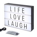 LED Light Up Box Cinematic Message Board. 