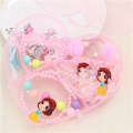 Childrens Hair Accessories Set Gift Cute KT Cat Necklace Bracelet Ring Ear Clips Girls Jewelry Prizes. 