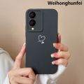 Weihonghunfeiold man Fashion For Vivo Y17s Phone Cover Cute Fashion Cat Soft Liquid Silicone Case Shockproof Phone Bags Housing For VivoY 17s 17 s Funda Capa Luxury. 