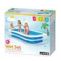 Intex Swim Center Family Inflatable Pool, 103" X 69" X 22", for Ages 6+ With Pump. 