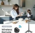 Jmary MT-18 3-in-1 Mini Selfie Stick Tripod with Bluetooth Remote - Extendable & Portable for Mobile Phones. 
