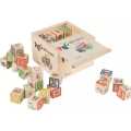 ABC 123 Wooden Blocks Letters Numbers with Box Storage Case, Wooden (48 Pieces). 