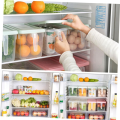 Box Refrigerator Storage Bin Stackable Refrigerator Organizer Food Storage Bins Refrigerator Cabinet Fridge Easy Install Easy to Use. 