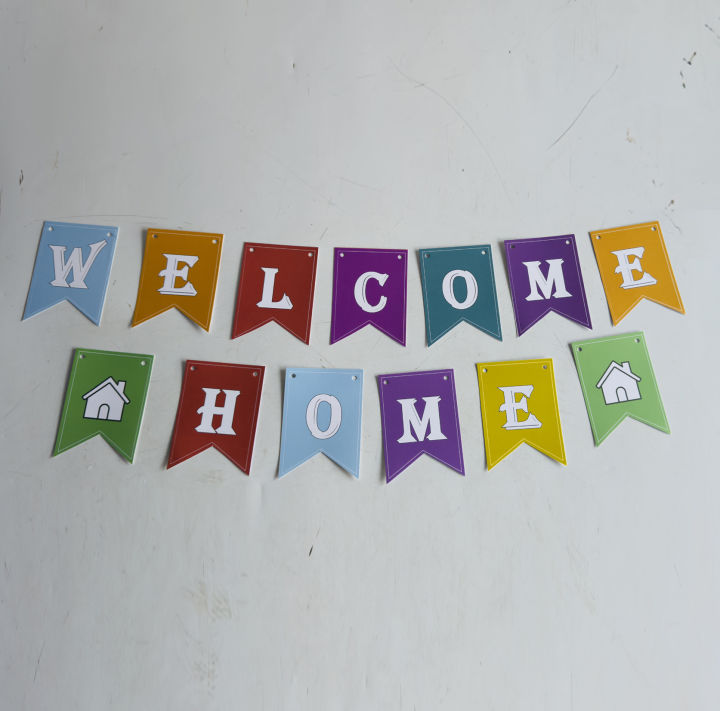Welcome Home | Paper Banner For Welcoming