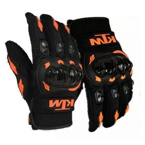 KTM Biker Full Motorcycle Riding Knuckle Gloves