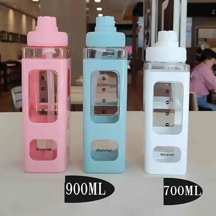 Stylish%20Portable%20Square%20Water%20Bottle%20With%20Straw%20900ml%20-%20Image%203