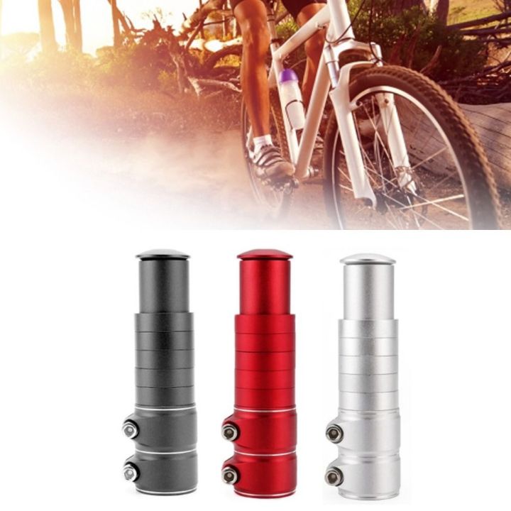 Durable Aluminum Alloy Bike Stem Extender for 28.6 mm Adjustable Bicycle Stem Extender Multicolor Handlebar Stem Riser Cycling
