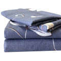 Elegant King Size Floral Pattern Cotton Bedding Set with Pillow Cases, Sheet, and Blanket Cover - Comfortable Home Decor. 