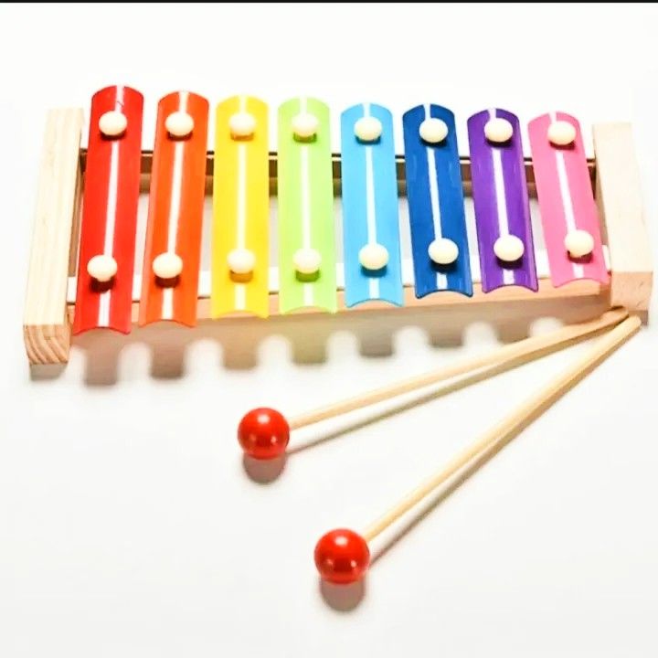 Children Music Wooden Instruments Hand Knocks The Xylophone 8 Tone Early Educational Toys For Kids - Instrument |