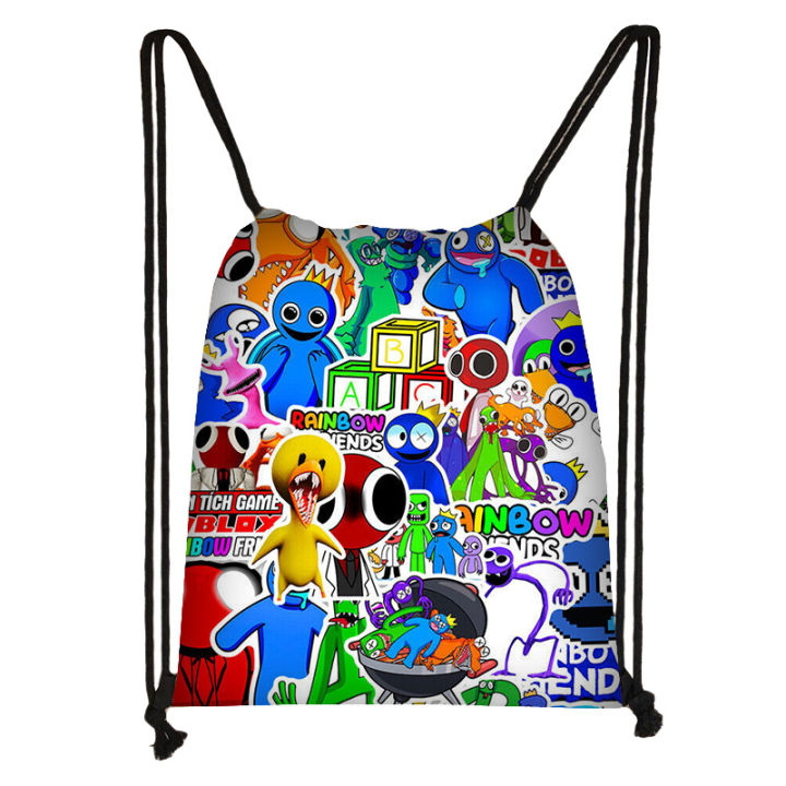 New%20Rainbow%20Friend%20Drawstring%20Pocket%20Elementary%20School%20Student%20Portable%20Backpack%20Oxford%20Cloth%20Bag%20Kids%20Cute%20Large%20Capacity%20Storage%20Bag%20-%20Image%204