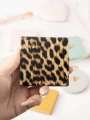 1PC Leopard Print Double Sided Makeup Mirror Round Heart Square Perfect Gift Lightweight Carry On. 