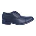 Black Leather Lace Up Black Horse Formal Shoes For Men. 