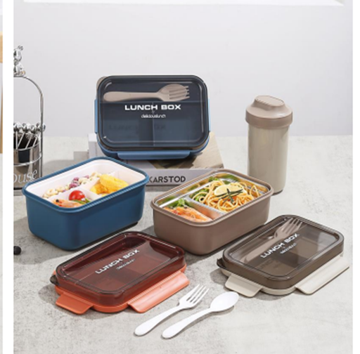 HC6529A Bento Stainless Lunch Box Set with Utensils - Complete Lunch Set