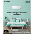 Samsung 1 Ton Digital Inverter Hot/Cold Wall Mount Air Conditioner AC - AR12TSHZRWKN With Triple Inverter Powered by 8 pole, Air Purifier And Dehumidifier. 