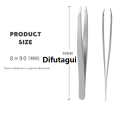 Difutagui Eyebrow Tweezer Eye Brow Clips Hair Removal Makeup Tools Eyelashes Luxury Extension Double Eyelid Application Stainless Steel. 