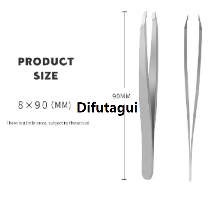 Difutagui%20Eyebrow%20Tweezer%20Eye%20Brow%20Clips%20Hair%20Removal%20Makeup%20Tools%20Eyelashes%20Luxury%20Extension%20Double%20Eyelid%20Application%20Stainless%20Steel%20-%20Image%202