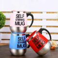 Stainless Steel Self Stirring Mug Double Insulated Coffee Milk Magnetic Cup. 