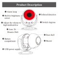 Tuya Wifi Sound and Light Infrared Alarm Human Body Induction Detector Anti-Theft Alarm Infrared Detector Remote Control. 