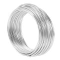 (GGBR) 3mm Aluminium Wire 10M Craft Silver Wire for Jewellery Making Clay Modelling Bonsai and Model. 