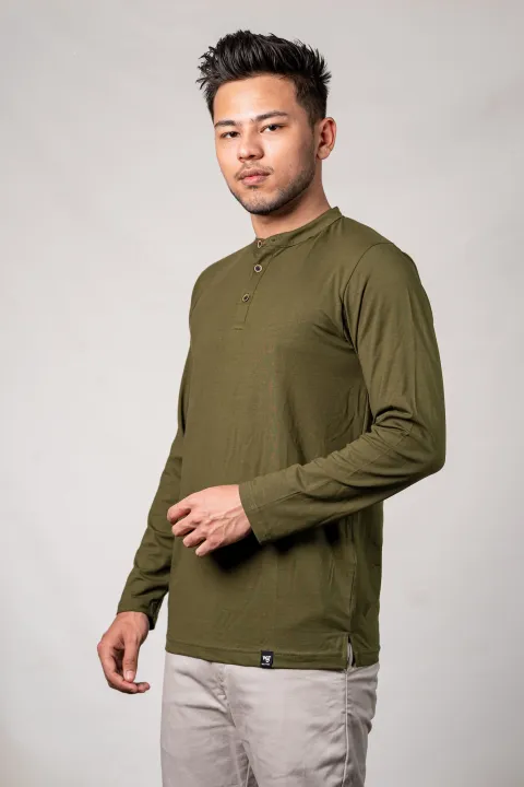 We5%20Olive%20Green%20Full%20Sleeve%20Henley%20T-shirt%20For%20Men%20-%20Image%206