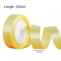 Certiou Single-sided Gift Ribbon 25 Yards Satin Craft Ribbon Bright Color Gift Wrapping Ribbon for Bouquets Hair Ties Greeting Cards Wedding. 