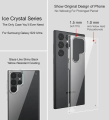 Samsung S23 Ultra and S22 Ultra Wlons Crystal Clear Anti-Yellowing PC+TPU Hybrid Hard Case. 