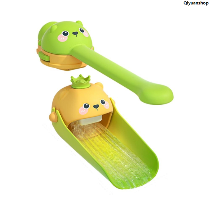 QiyuanshopHot Selling ARELENE Cartoon Animals Faucet Extender for Kids Hand Washing in Bathroom Sink Accessories Kitchen Convenient for Baby Washing A