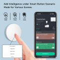 Tuya ZigBee Devices Button Scene Switch Intelligent Linkage Smart Switch Battery Powered Automation Work with Smart Life. 