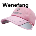 Wenefang 2021 Summer Mesh Breathable Caps Retractable Visor Hat Woman Beach High Quality Hat Headwear Men Fishing Hiking Outdoor UV Protection Cap. 