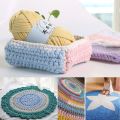 100g DIY Hand-knitted Blanket Thick Knit Easy Peasy Yarn Cotton Wool Yarn Basket Cloth Paragraph. 