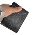 Ever Nepal Black Color Genuine Leather Coin Pocket Wallet For Men. 
