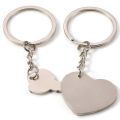 ARELENE 1 Set Teardrop Shape Of Waterdrop Cremation Urn Necklace & 1 Pair You Heart Shape Couple Key Chain Ring. 