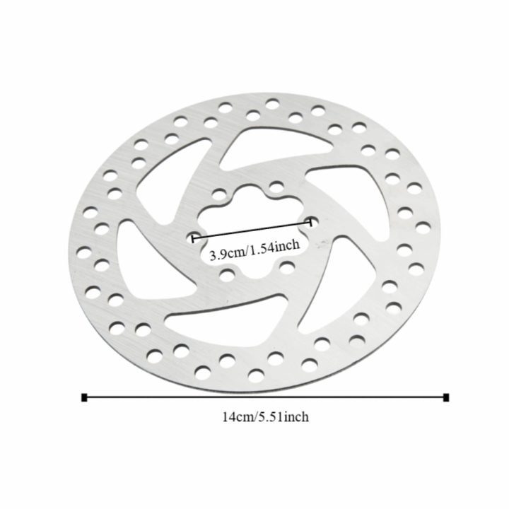 Durable%20Stainless%20Steel%20Electric%20Scooter%20Brake%20Disk%20140mm%206%20Screws%20Brake%20Rotor%20Pad%20Rounded%206%20Hole%20Brake%20Disc%20for%20KUGOO%20Road%20Bike%20-%20Image%202