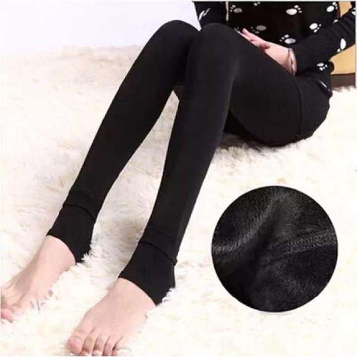 Thick Fleece Fur Lined Black Leggings