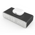 Bedroom digital alarm clock mobile wireless charging electronic clock. 