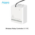 Yuanyan Original Mijia Aqara Two-way Control Module Wireless Relay Switch Controller 2 channels Work For Xiaomi Mihome APP and Home kit. 