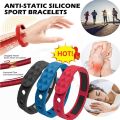 Ions Wristband Anti-Static Silicone Sports Bracelet RedUp Far Infrared Negative. 